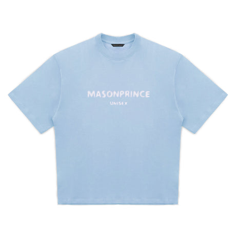 MASONPRINCE Classic Spray Logo Tee Sky Blue