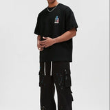 Boneless Multi Logo Tee Black - ORIGINALFOOK