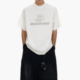 MasonPrince Outline Logo Tee White - ORIGINALFOOK