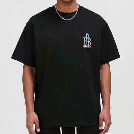 Boneless Multi Logo Tee Black - ORIGINALFOOK