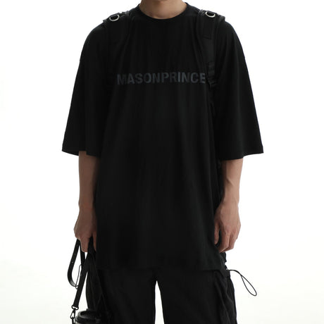 MASONPRINCE Lightweight Logo Tee Black MASONPRINCE MASONPRINCE - originalfook singapore