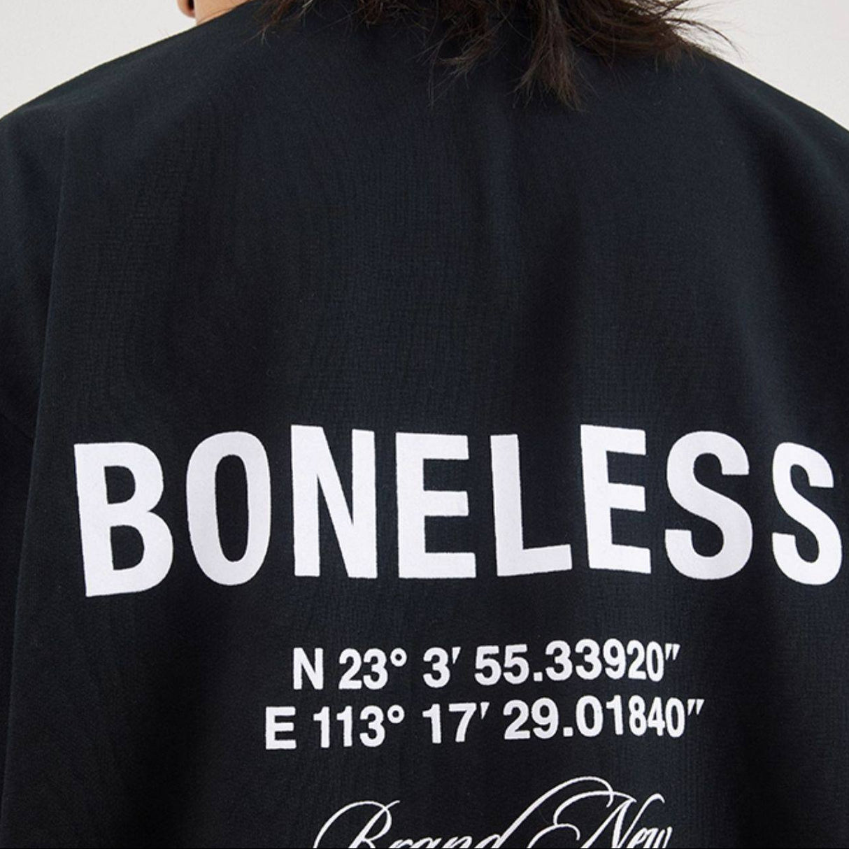 Boneless Coordinate Tee Black - ORIGINALFOOK