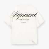 Represent Owners Club Script Tee White REPRESENT REPRESENT - originalfook singapore