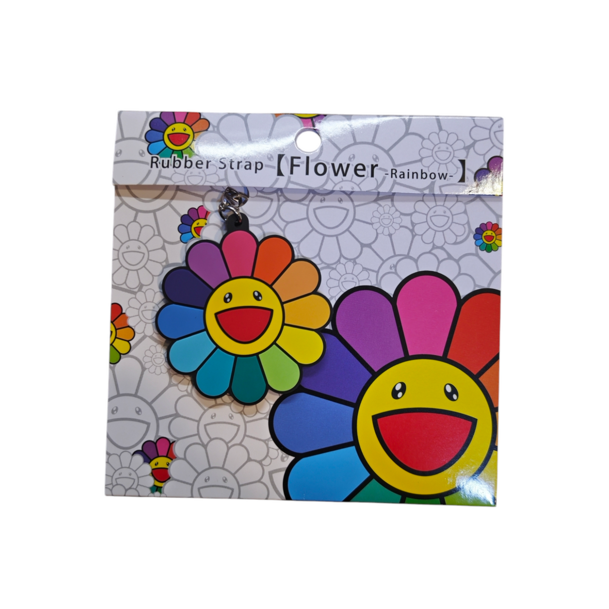 Takashi Murakami Kaikai Kiki Flower Rubber Strap Rainbow (5.3cm) TAKASHI MURAKAMI TAKASHI MURAKAMI - originalfook singapore