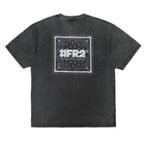 FR2 Embroidery Paisley Tee Washed Black