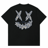 Rickyisclown "Dior" Motif Embossed Black Tee R37250210D (A10)