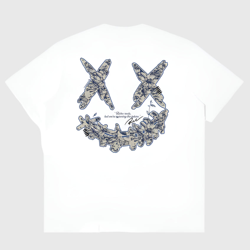Rickyisclown "Dior" Motif Embossed White Tee R37250210D (A10)