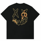 Rickyisclown Golden Coil Smiley Black Tee R37250210L (F10)