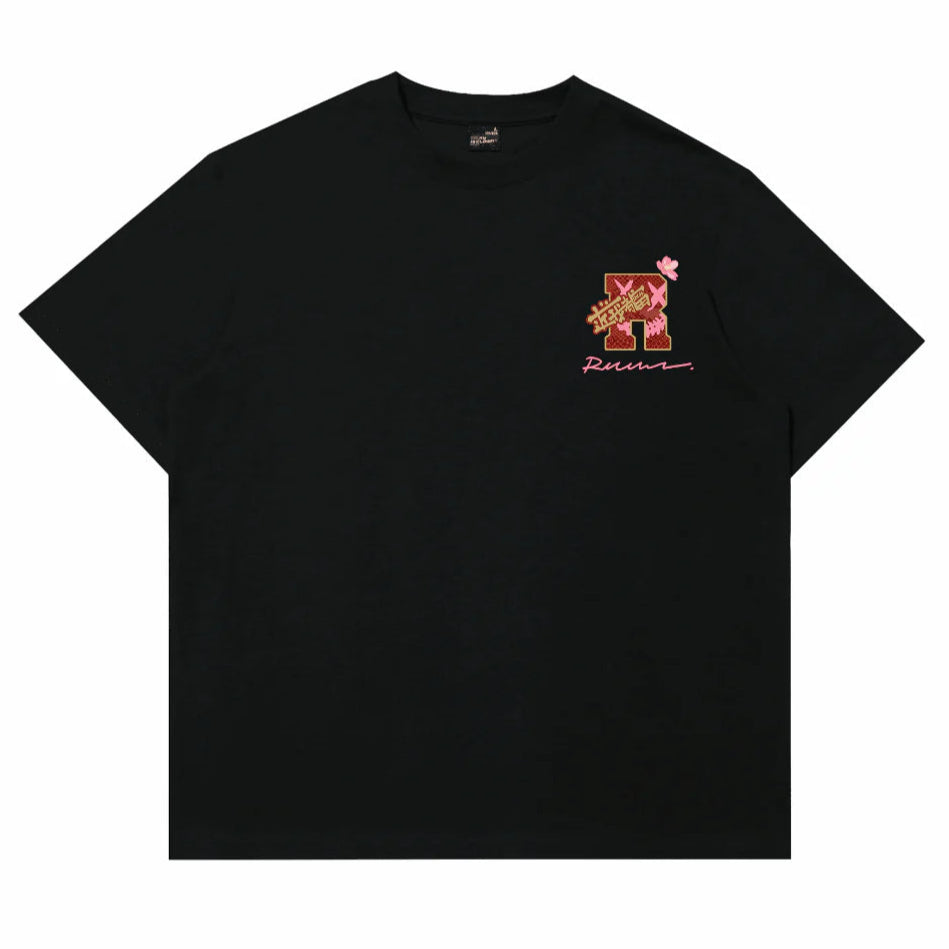 Rickyisclown Snake X Sakura Embossed Black Tee R37250210I (C10)