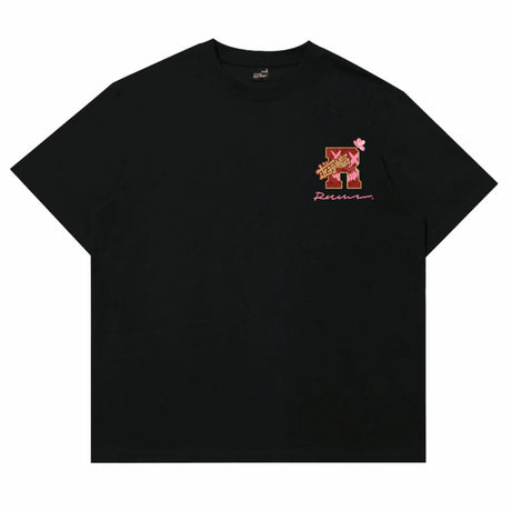 Rickyisclown Snake X Sakura Embossed Black Tee R37250210I (C10)