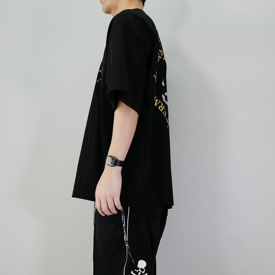 Mastermind Square Logo Boxy Tee Black Mastermind Japan Mastermind Japan - originalfook singapore