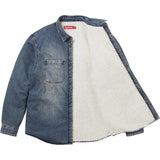 Supreme Shearling Lined Denim Work Shirt