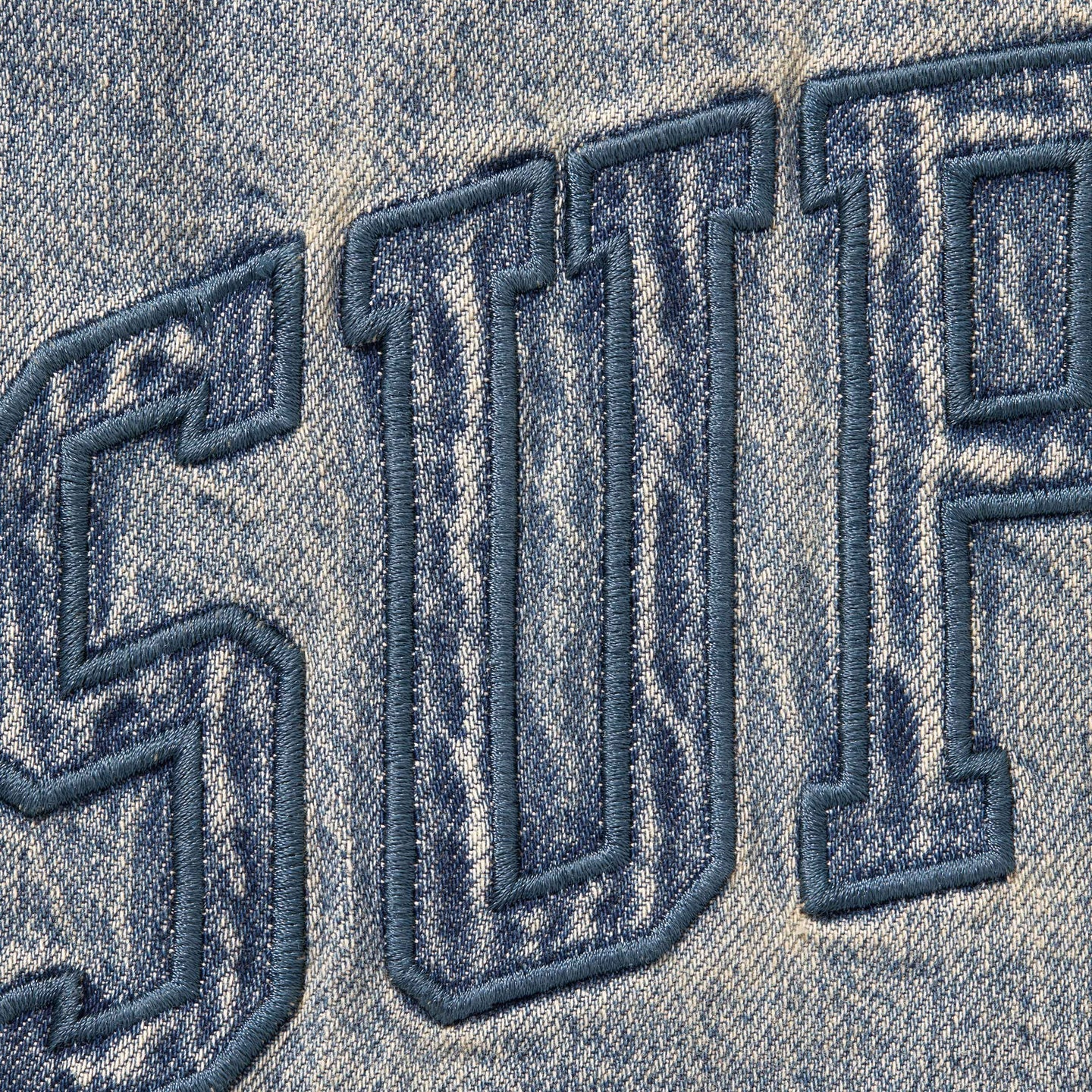 Buy Supreme Shearling Lined Embroidery Logo Denim Work Shirt