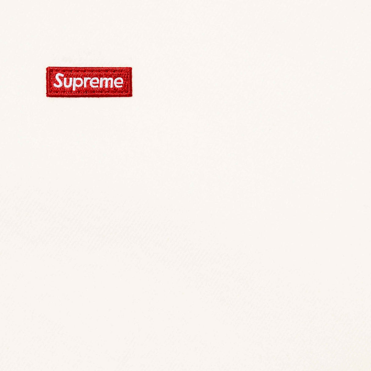 Supreme Small Box Logo Denim Shirt White