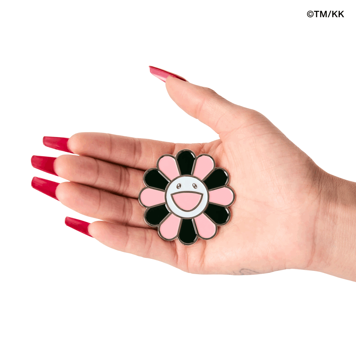 Takashi Murakami x BLACKPINK Flower Enamel Pin Black Pink
