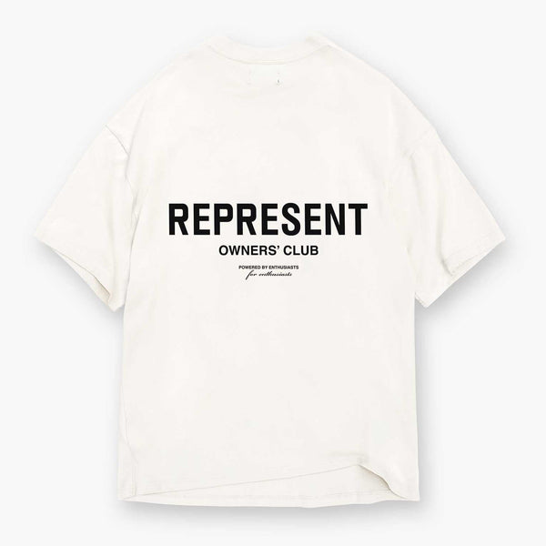 Represent Owners Club Logo Tee White REPRESENT REPRESENT - originalfook singapore