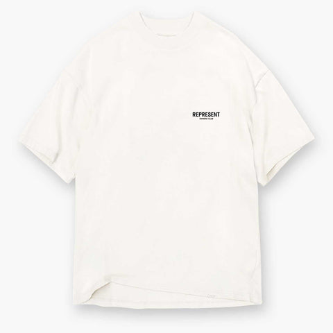 Represent Owners Club Logo Tee Flat White