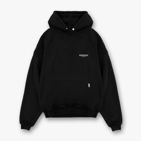 Represent Owners Club Logo Hoodie Black REPRESENT REPRESENT - originalfook singapore