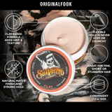 Suavecito Strong Hold Clay Pomade 65ml - ORIGINALFOOK