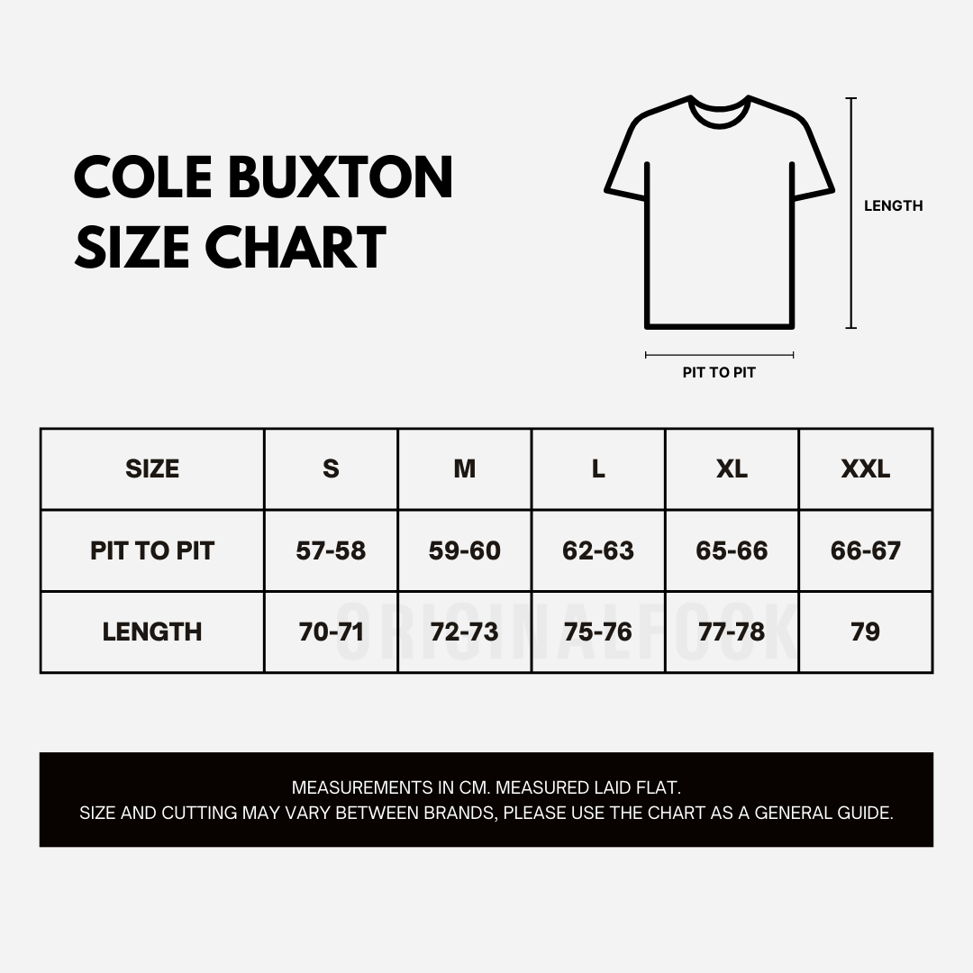 Cole Buxton Signature Black Tee - ORIGINALFOOK