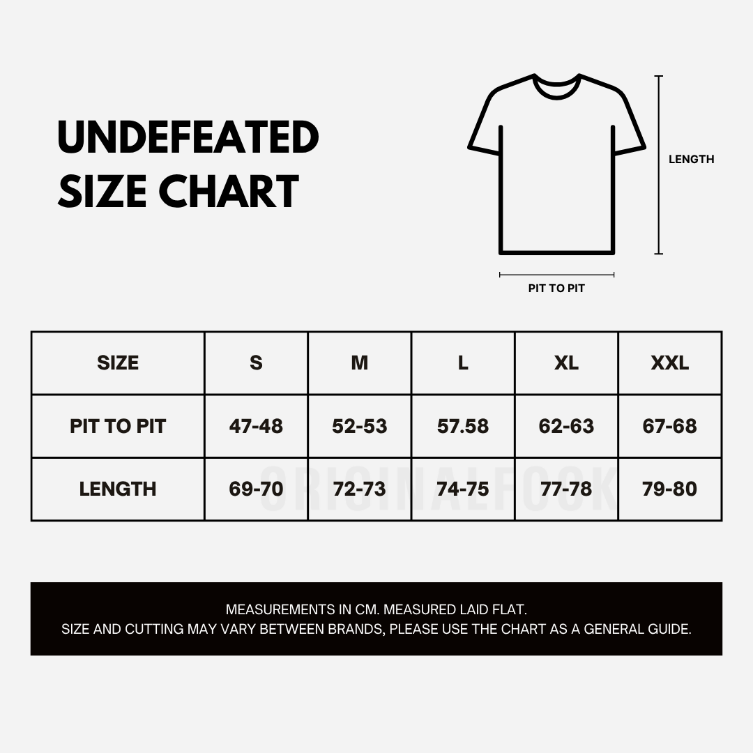 Undefeated Trip Logo Black Tee
