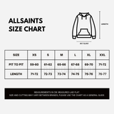 AllSaints Redact Strikeout Logo Hoodie Kombu Green - ORIGINALFOOK