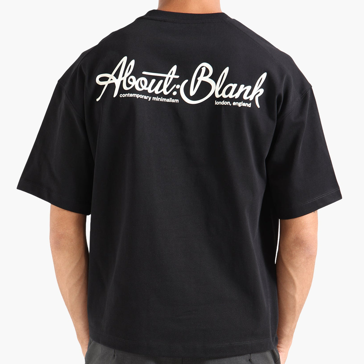 About:Blank Banner Tee Black - ORIGINALFOOK