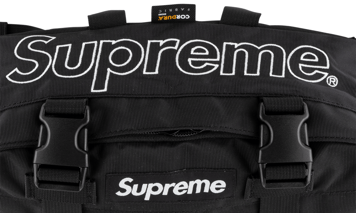 Supreme Waist Bag Black supreme supreme - originalfook singapore