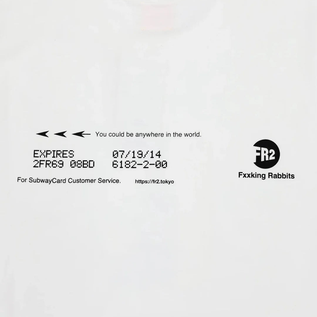 FR2 Subway Card Tee White
