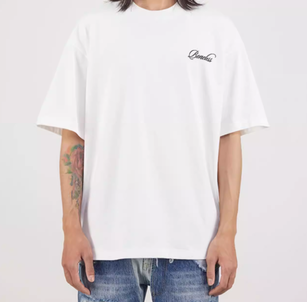 Boneless Coordinate Tee White - ORIGINALFOOK
