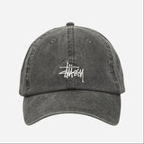 Stussy Basic Logo Snapback Charcoal