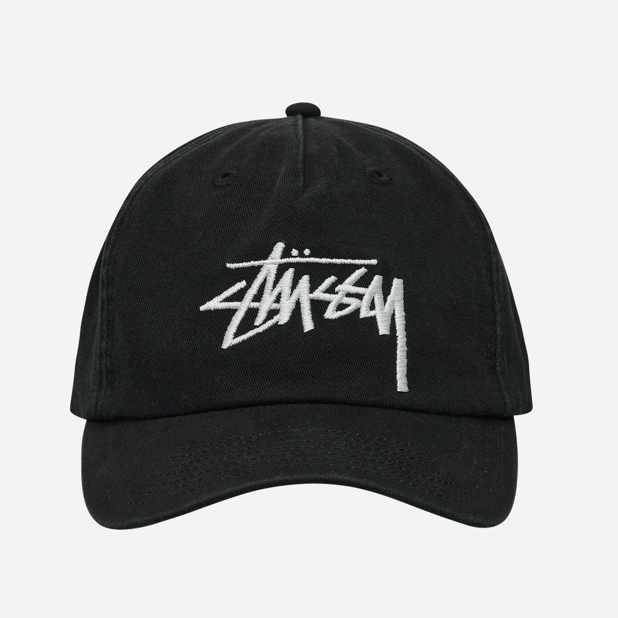 Stussy Big Stock Snapback Shadow Black