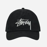 Stussy Big Stock Snapback Shadow Black