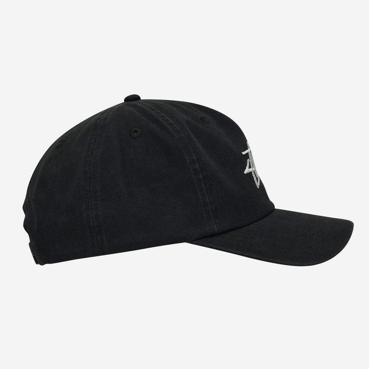 Stussy Big Stock Snapback Shadow Black