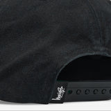 Stussy Big Stock Snapback Shadow Black