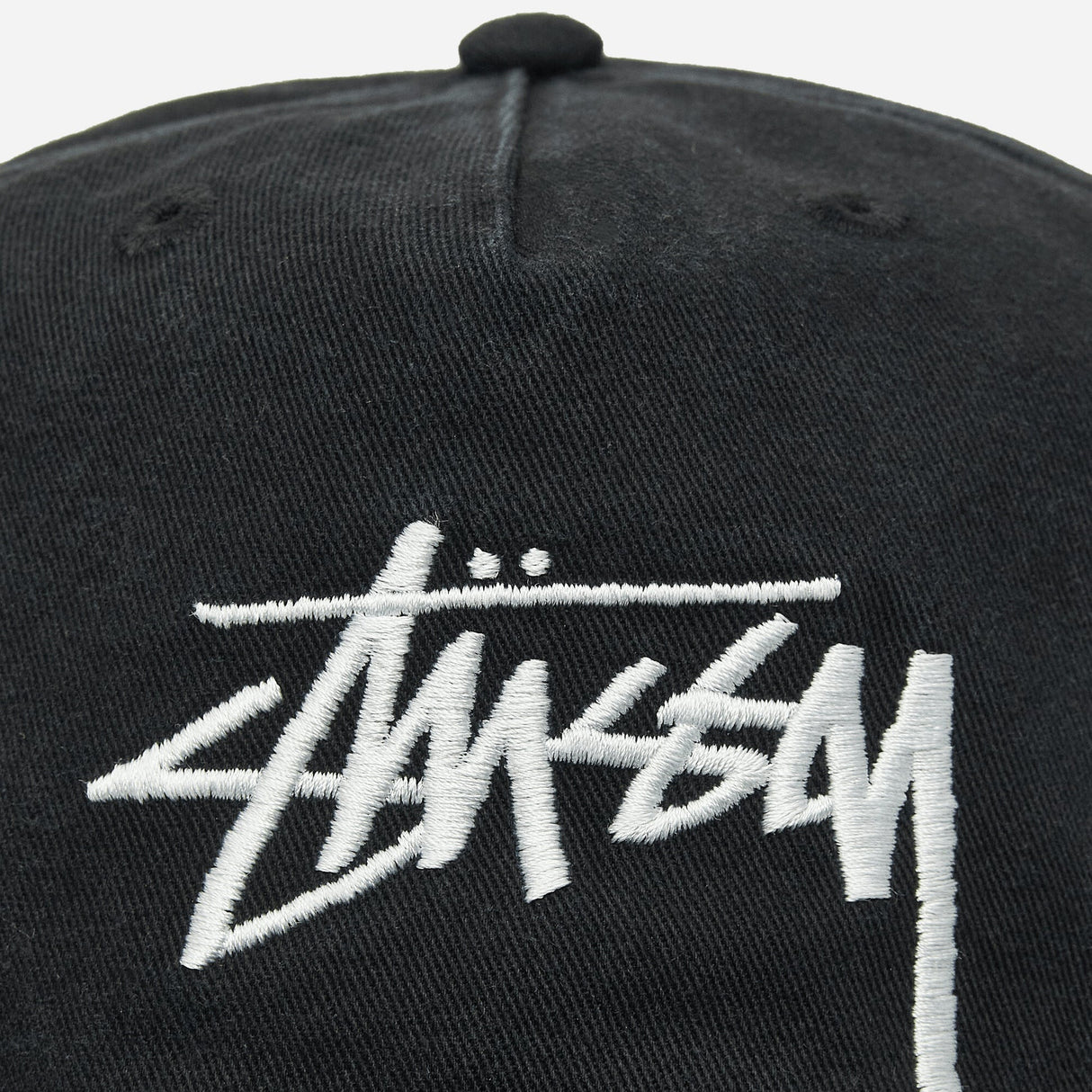 Stussy Big Stock Snapback Shadow Black