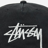 Stussy Big Stock Snapback Shadow Black