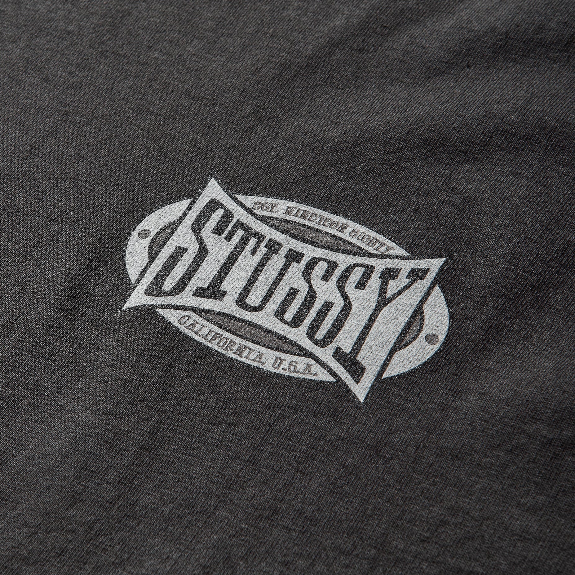 Buy Stussy Champion Oval Logo Tee Black in Singapore | ORIGINALFOOK