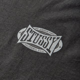 Stussy Champion Oval Logo Tee Black - ORIGINALFOOK