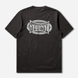 Stussy Champion Oval Logo Tee Black - ORIGINALFOOK