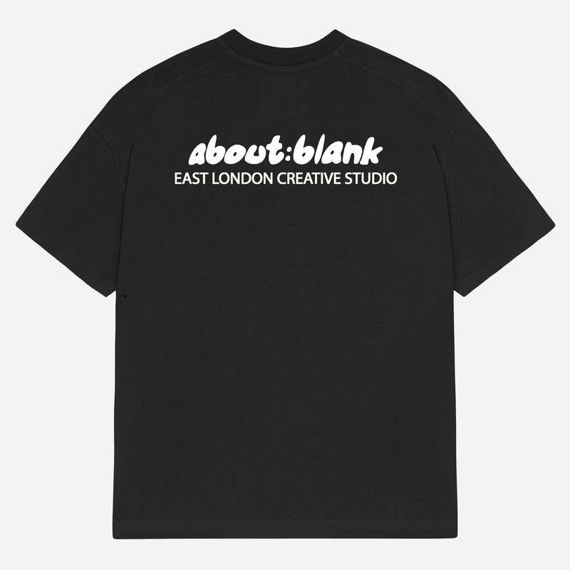 About:Blank Zev Logo Tee Black - ORIGINALFOOK