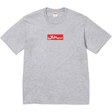 Supreme Arabic Box Logo Tee Heather Grey - ORIGINALFOOK