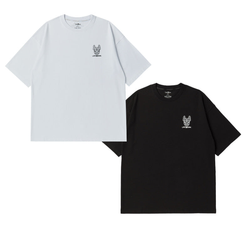 LifeWork 2PACK Basic Black And White Tee (With Pouch)