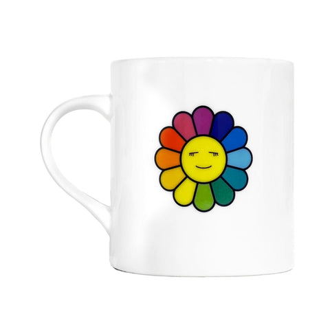 Takashi Murakami Kaikai Kiki Rainbow Flower Logo Mug