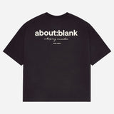 About:Blank Box Logo Tee Black - ORIGINALFOOK