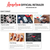 Angelus Acrylic Leather Paint Black / White / Flat Black / Flat White angelus angelus - originalfook singapore