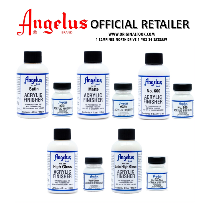 Angelus Finisher for Leather Paints - Satin, Gloss, Matte Acrylic Finish