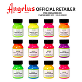 (12 Colors) Angelus Acrylic Leather Paint Neon Color angelus angelus - originalfook singapore