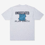 Heather grey Undefeated Trademark Tee from UNDEFEATED, showcasing a casual t-shirt with the brand logo on the front.