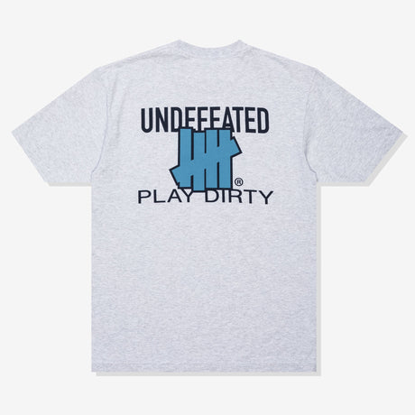 Heather grey Undefeated Trademark Tee from UNDEFEATED, showcasing a casual t-shirt with the brand logo on the front.
